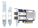 QNAP QXP-32G2FC - Hostbus-Adapter - PCIe 3.0 x8 Low-Profile - 32Gb Fibre Channel Gen 6 x 2 - mit 2 x SFP+ Transceiver (TRX-32GFCSFP-SR)