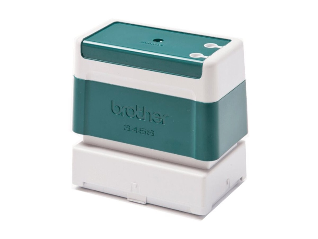 Brother 3458 - Stempel - vorgetränkt - Grün - Benutzerdefinierter Text - 34 x 58 mm (Packung mit 6)