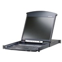ATEN KL1508Ai - 1600 x 1200 Pixel - Eingebauter Ethernet-Anschluss - Rack-Einbau - 34 W - 1U - Schwarz