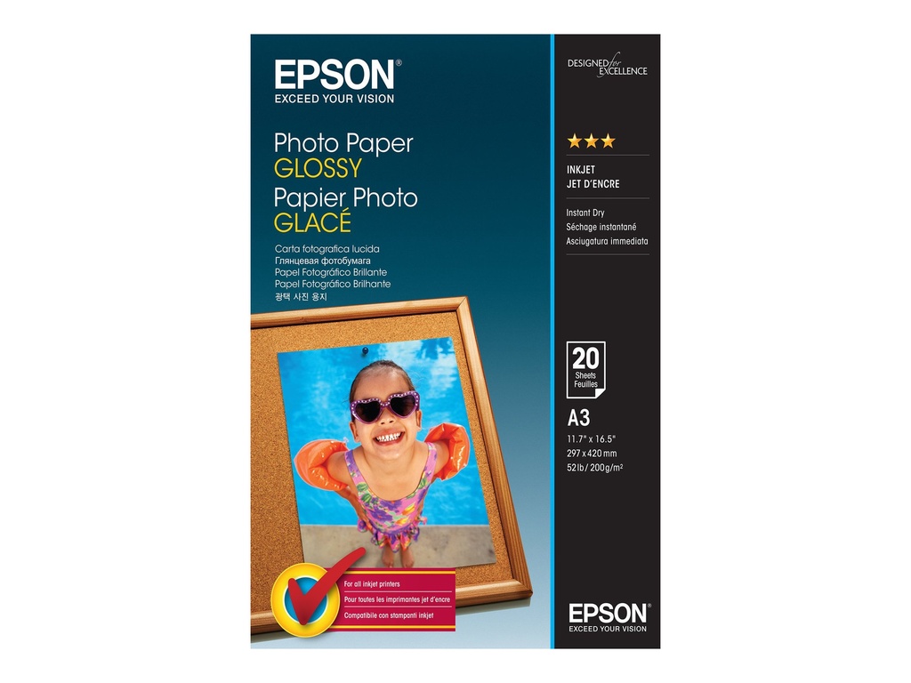 Epson Glänzend - A3 (297 x 420 mm) - 200 g/m²
