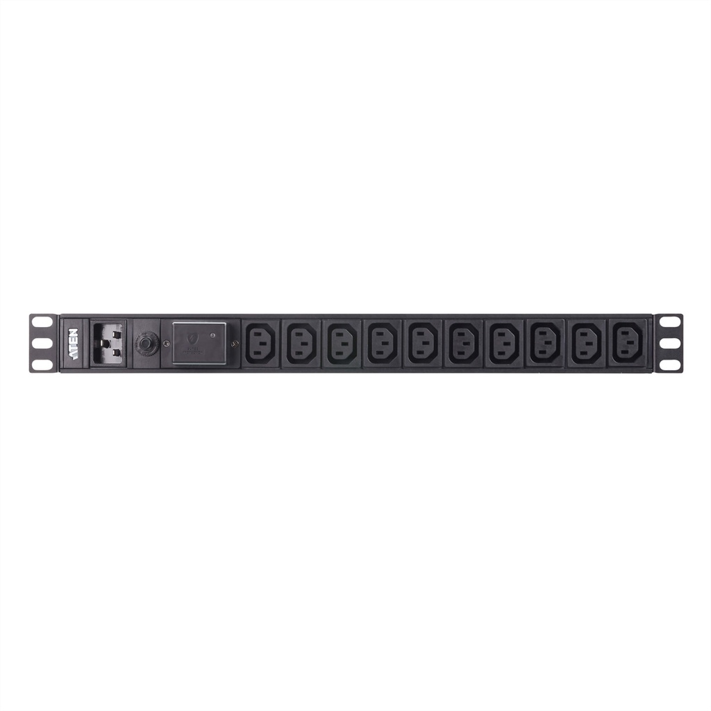 ATEN PE0210SG 1U 16A Basic PDU 10 Port - (Offline-) USV - 19"