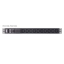 ATEN PE0210SG - Standard - 1U - Horizontal/Vertikal - Aluminium - Schwarz - 10 AC-Ausgänge