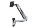 Ergotron LX - Befestigungskit (Steh-Sitz-Arm, Verlängerung, Basis, VESA-Adapter) - für LCD-Display - Kapazität 3,2 - 11,3 kg - Polished Aluminum - Bildschirmgröße: bis zu 106,7 cm (bis zu 42 Zoll)