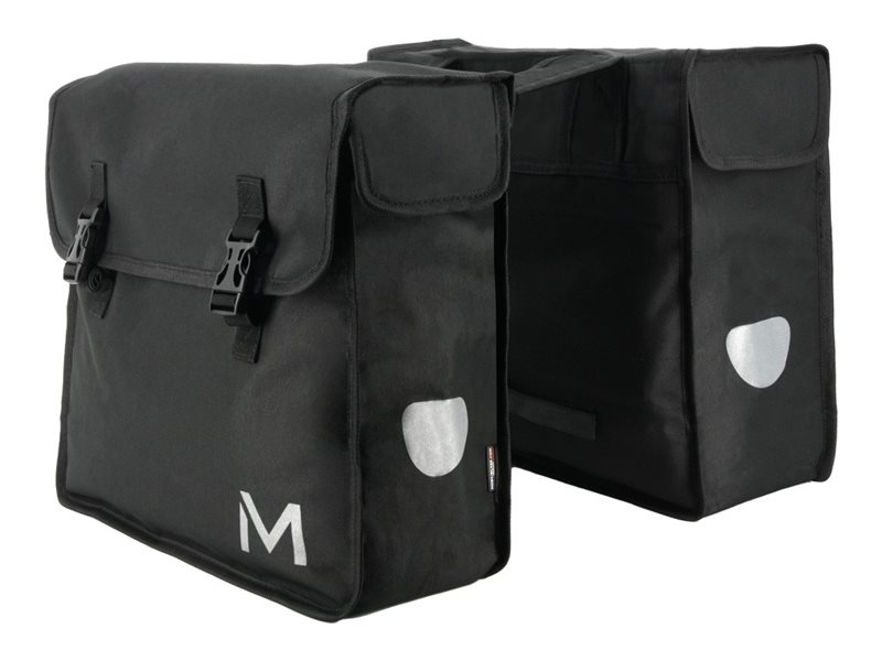 Mobilis Tasche für Laptop - 2 x 15 - PVC-beschichtetes Polyestergewebe, wasserabweisender Stoff - Schwarz - 35.6 cm - 39.6 cm (14" - 15.6")