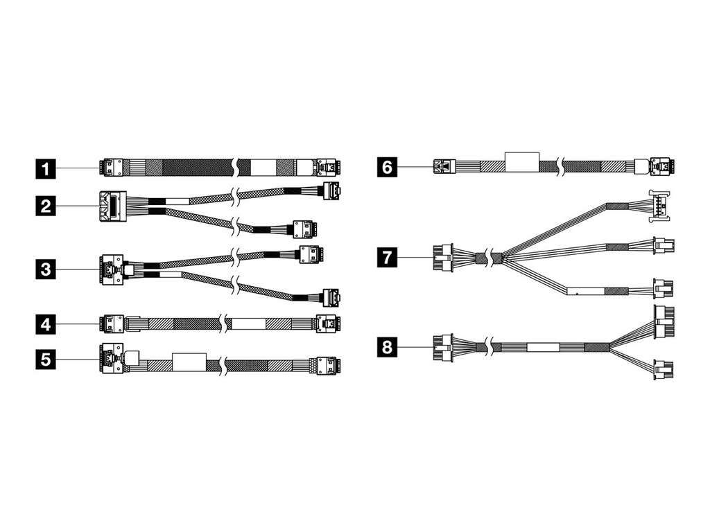 Lenovo Speicherkabelkit - für 3,5" Chassis-Backplane