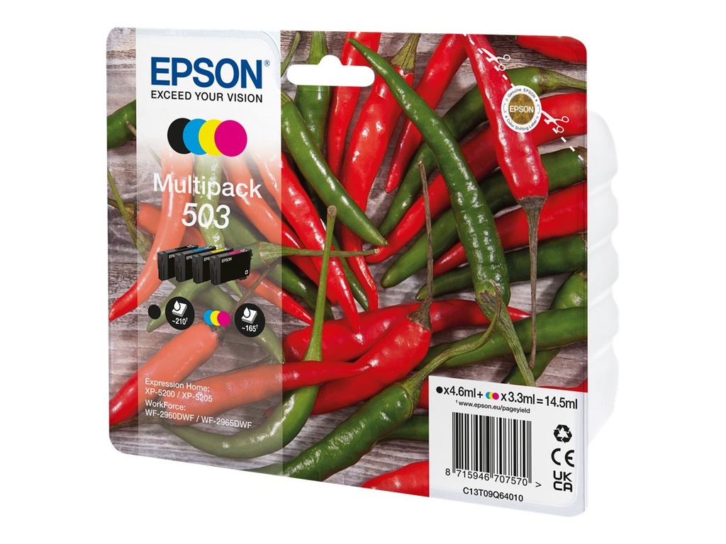 Epson 503 Multipack - 4er-Pack - Schwarz, Gelb, Cyan, Magenta