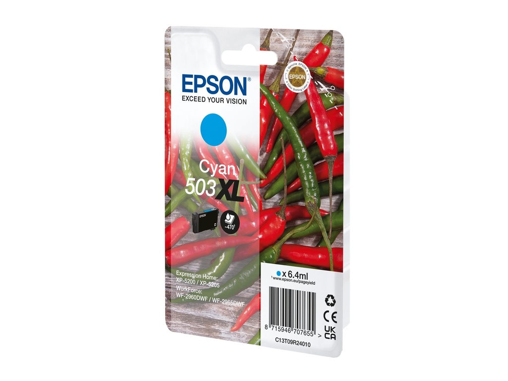 Epson 503XL - 6.4 ml - XL - Cyan - original