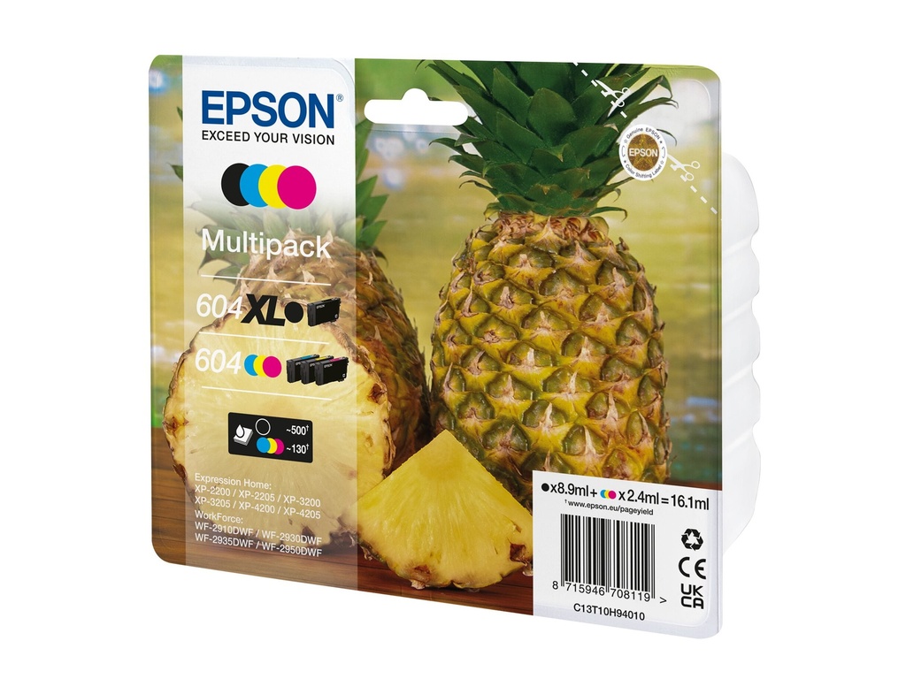 Epson 604XL Multipack - 4er-Pack - XL (Schwarz)