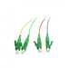 Synergy 21 LWL-Pigtail-LC APC 9/125u. OS2 4-Pack farbig - Kabel - 1,5 m