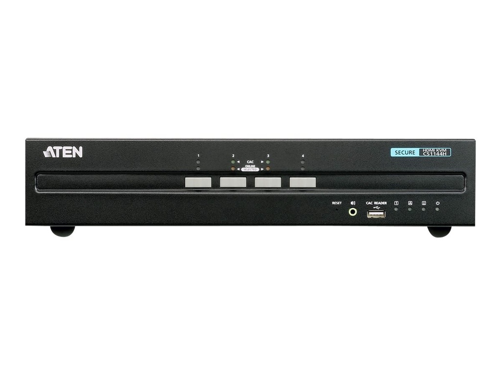 ATEN CS1144H - PSS PP v3.0 Compliant - KVM-/Audio-Switch