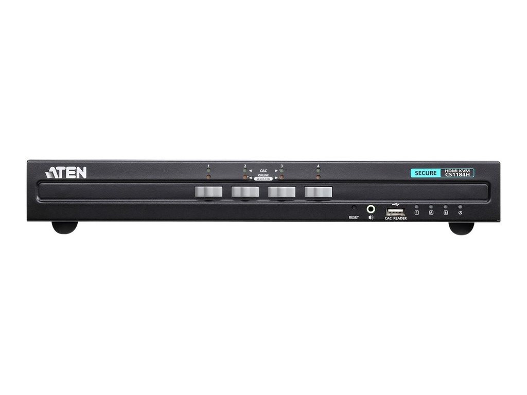 ATEN KVM-Switch 4-fach Audio/HDMI USB Secure - KVM-Umschalter - 4-Port