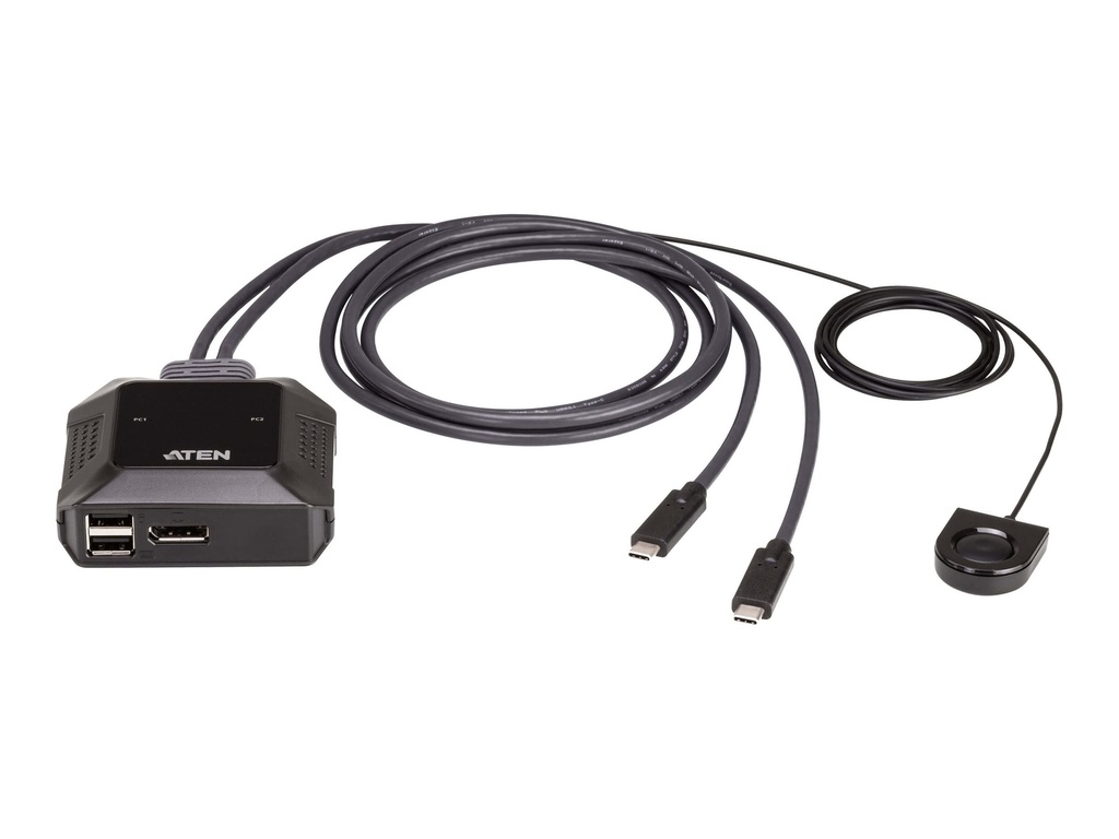 ATEN US3312 - KVM-/Audio-/USB-Switch - mit fernbedienbarem Port-Wahlschalter