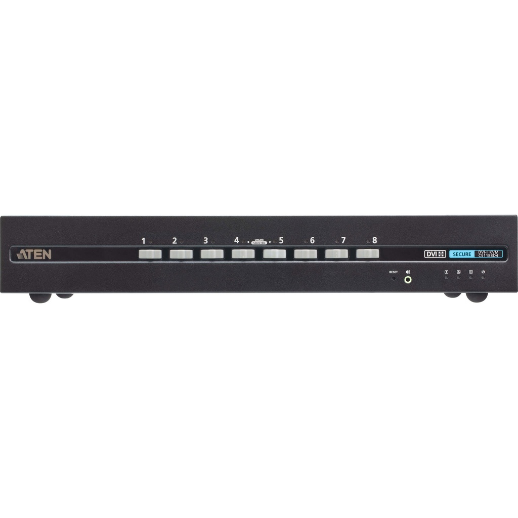 ATEN CS1188D4 USB 4K DVI Secure KVM - KVM-Umschalter - 8-Port