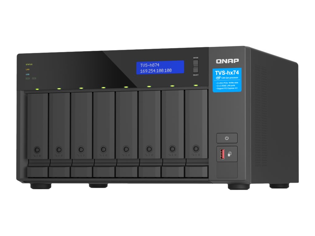 [TVS-H874-I7-32G] QNAP TVS-H874 - NAS-Server - 8 Schächte - SATA