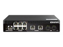 QNAP Switch - halbe Breite - managed - 10 x 2.5GBase-T + 2 x 10 Gigabit SFP+ + 6 x 2.5GBase-T + 2 x 10 Gigabit Ethernet - PoE++ (310 W)
