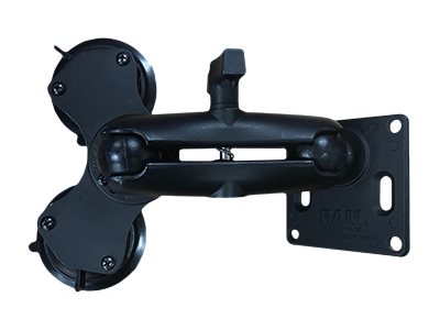 Panasonic PCPE-RAMWM01 - Befestigungskit (doppelter Sockelarm für Größe C 1,5" Kugeln, runde Platte mit Größe C 1,5" Kugel, VESA-Platte mit 1,5"-Kugel, Montage mit zwei Saugnäpfen)