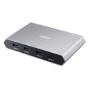 ATEN US3342 - 10000 Gbit/s - Silber - Aluminium - 0 - 40 °C - -20 - 60 °C - 0 - 80%