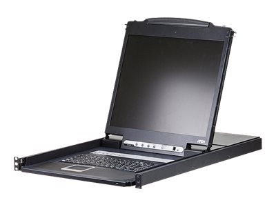 ATEN LCD KVM Switches CL1308N - KVM-Konsole mit KVM-Switch - 8 Anschlüsse - PS/2, USB - 48.3 cm (19")