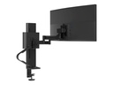 Ergotron TRACE - Befestigungskit (Pivot, Basis, VESA-Abstandshalter, Hubsäule, Verlängerungsarm, 2-teilige Tischklemme) - Konstante Krafttechnologie - für LCD-Display - mattschwarz - Bildschirmgröße: 54.6-96.5 cm (21.5-38")