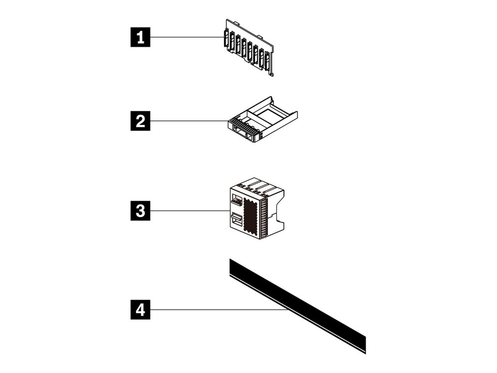Lenovo Server 8 x 2,5" NVMe Backplane-Kit