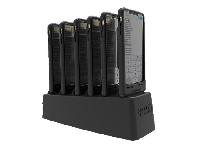 Socket Mobile DuraSled DS840 - Mit 6 Bay-Ladegerät - Barcode-Scanner - Begleiter - 2D-Imager - decodiert - Bluetooth 2.1 EDR (Packung mit 6)