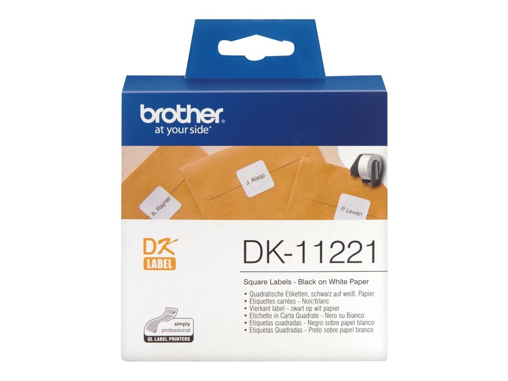 Brother DK-11221 - Schwarz auf Weiß - 23 x 23