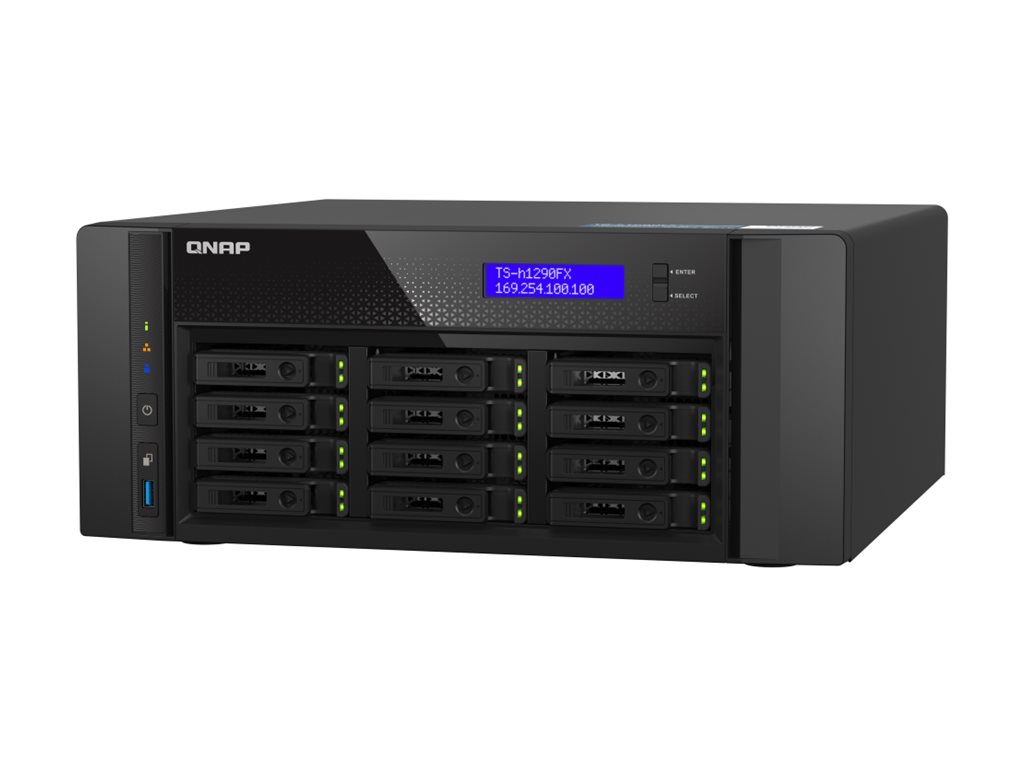QNAP TS-h1290FX - NAS-Server - 12 Schächte - SATA 6Gb/s / PCIe (NVMe)