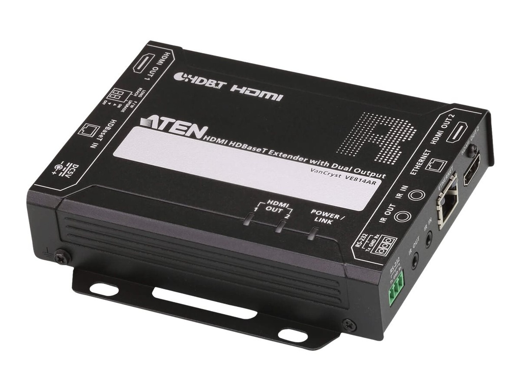 ATEN VanCryst VE814AR - Video/Audio/Infrarot/seriell/Netzwerkextender