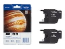 Brother LC-1240BKBP2 - Standardertrag - Schwarz - Tinte auf Pigmentbasis - 600 Seiten - Multipack