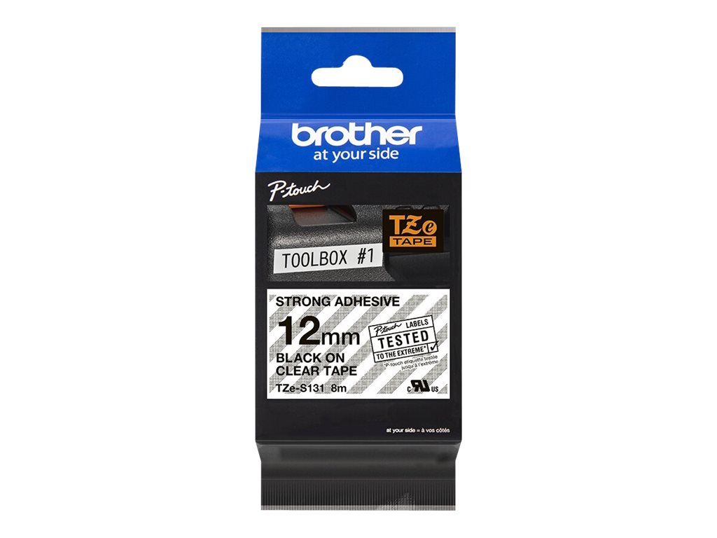 Brother Tape black on clear TZeS131 TZ 1 pc s
