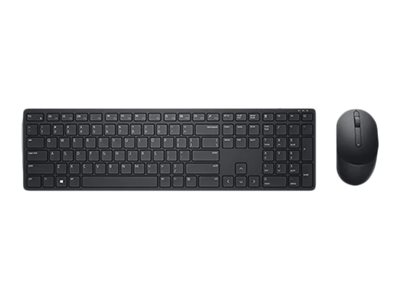 Dell Pro-Tastatur und -Maus – KM5221W - US international (QWERTY) - schwarz - (RTL BOX) - Volle Größe (100%) - Kabellos - RF Wireless - QWERTY - Schwarz - Maus enthalten