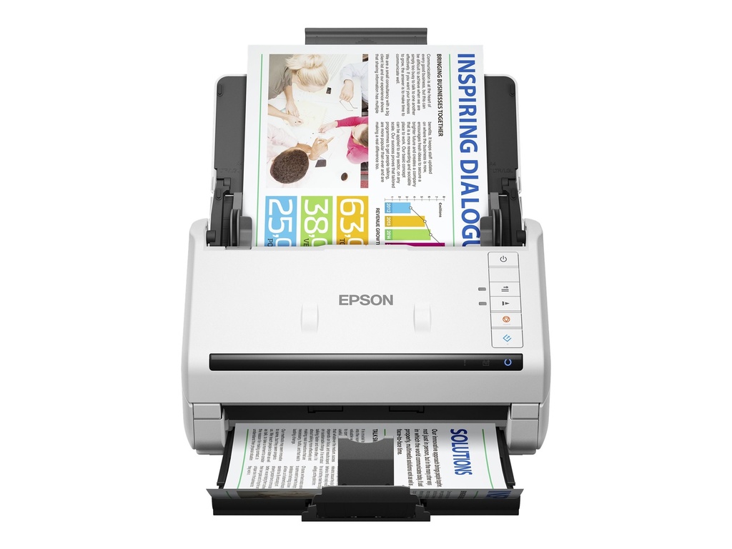 Epson WorkForce DS-530II - Dokumentenscanner - Duplex - 215.9 x 6096 mm - 600 dpi x 600 dpi - bis zu 35 Seiten/Min. (einfarbig)