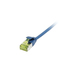 Synergy 21 Patchkabel RJ45 CAT6A 500Mhz blau U/FTP slimline rund d - Kabel - Netzwerk