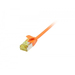 Synergy 21 Patchkabel RJ45 CAT6A 500Mhz 0.15m orange U/FTP slimline rund d 3.8mm - Netzwerk - CAT 7 cable/RJ45 plug - Kabel - Netzwerk