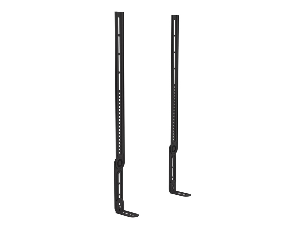 Peerless AV - Befestigungskit (Soundbar-Halterung) - universal - Schwarz - Bildschirmgröße: 140 - 215 cm single displays / 140 - 191 cm dual displays (55" to 85" single displays / 55" to 75" dual displays)