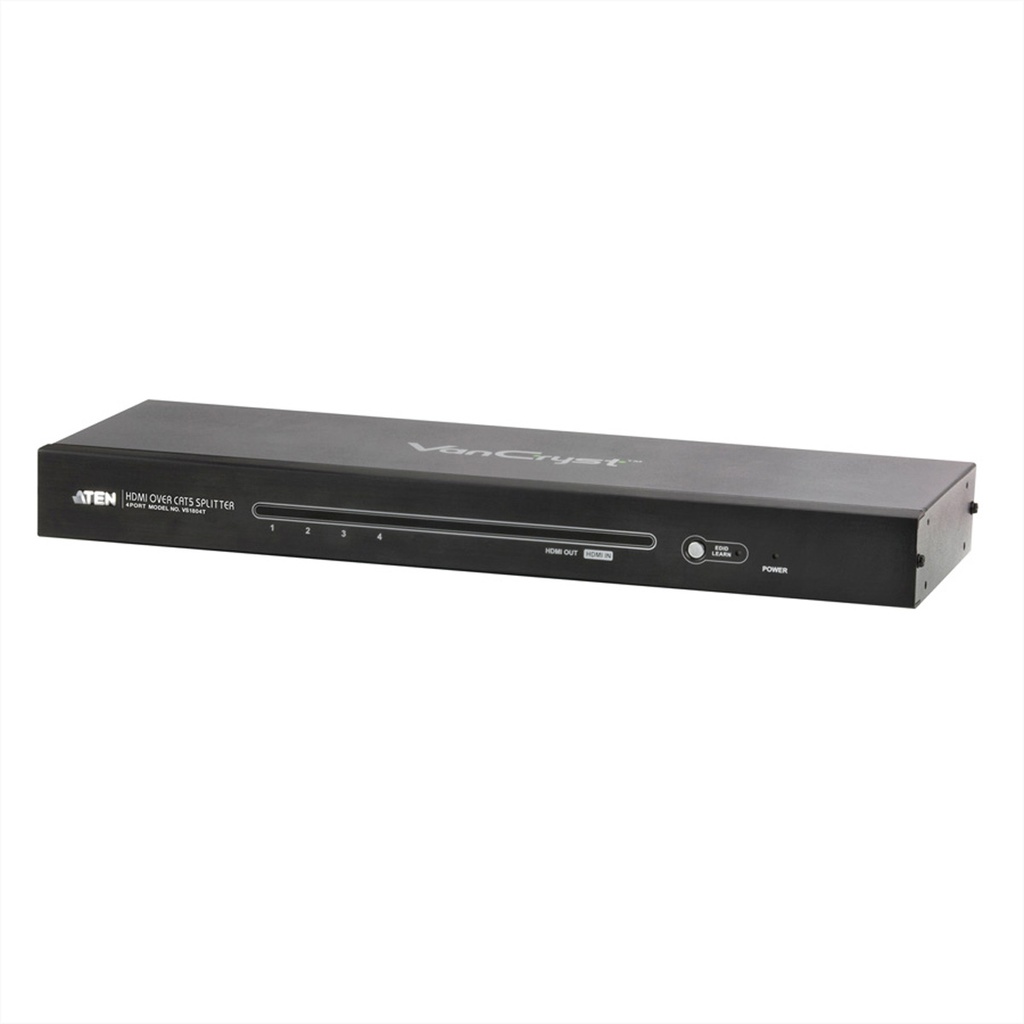 ATEN VS1804T Video-Splitter HDMI 4-fach Verteiler über Netzwerk-Kabel, FullHD, 3D