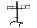 Peerless SmartMount SR555M - Wagen - für 2 LCD-Displays / Kamera - Aluminium - Schwarz - Bildschirmgröße: 101.6-165.1 cm (40"-65")