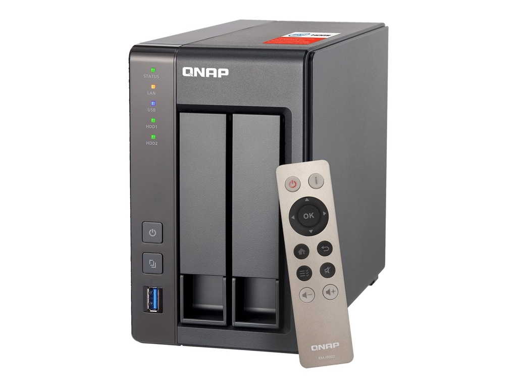 QNAP TS-251+ - NAS-Server - 2 Schächte - SATA 6Gb/s