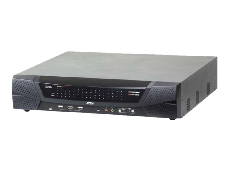 ATEN KVM-Switch 64-fach LAN IP-faehig 1xlocal+ 8x Remote User Virual Media - KVM-Umschalter - 64-Port