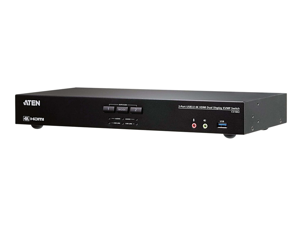 ATEN CS1842 2-Port USB 3.0 4K HDMI Dual Display