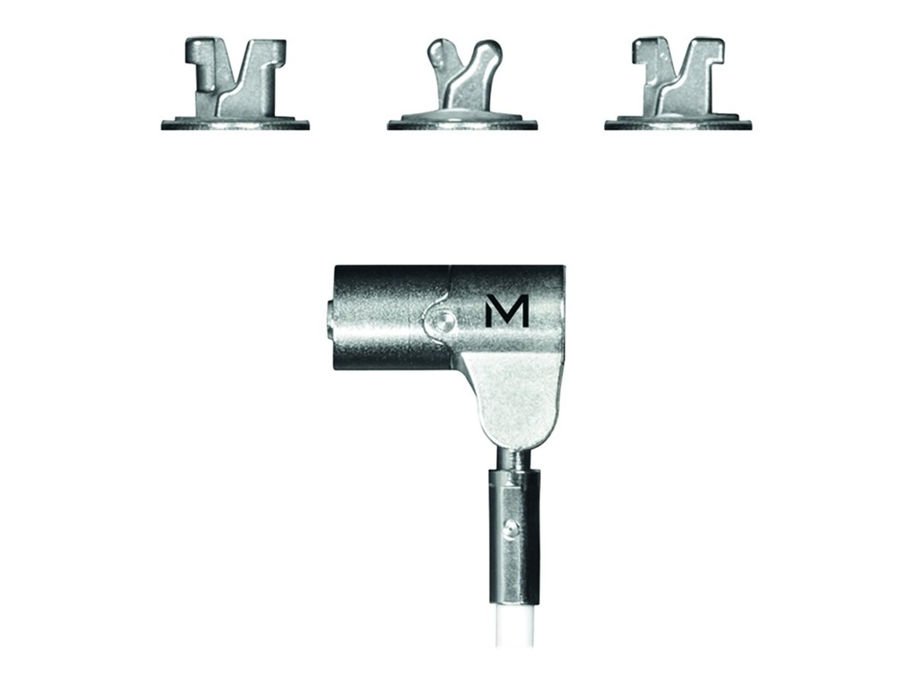 Mobilis Sicherheitskabelschloss - weiß - 2