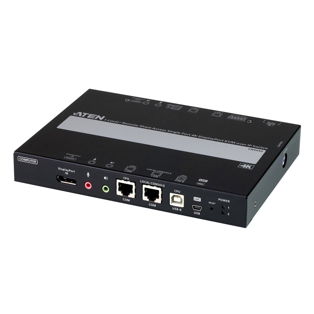 ATEN CN9950 - 4096 x 2160 Pixel - Ethernet/LAN - 4K DCI - 9,76 W - Schwarz