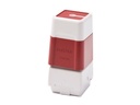 Brother 2020 - Stempel - vorgetränkt - Rot - Benutzerdefinierter Text - 20 x 20 mm (Packung mit 6)