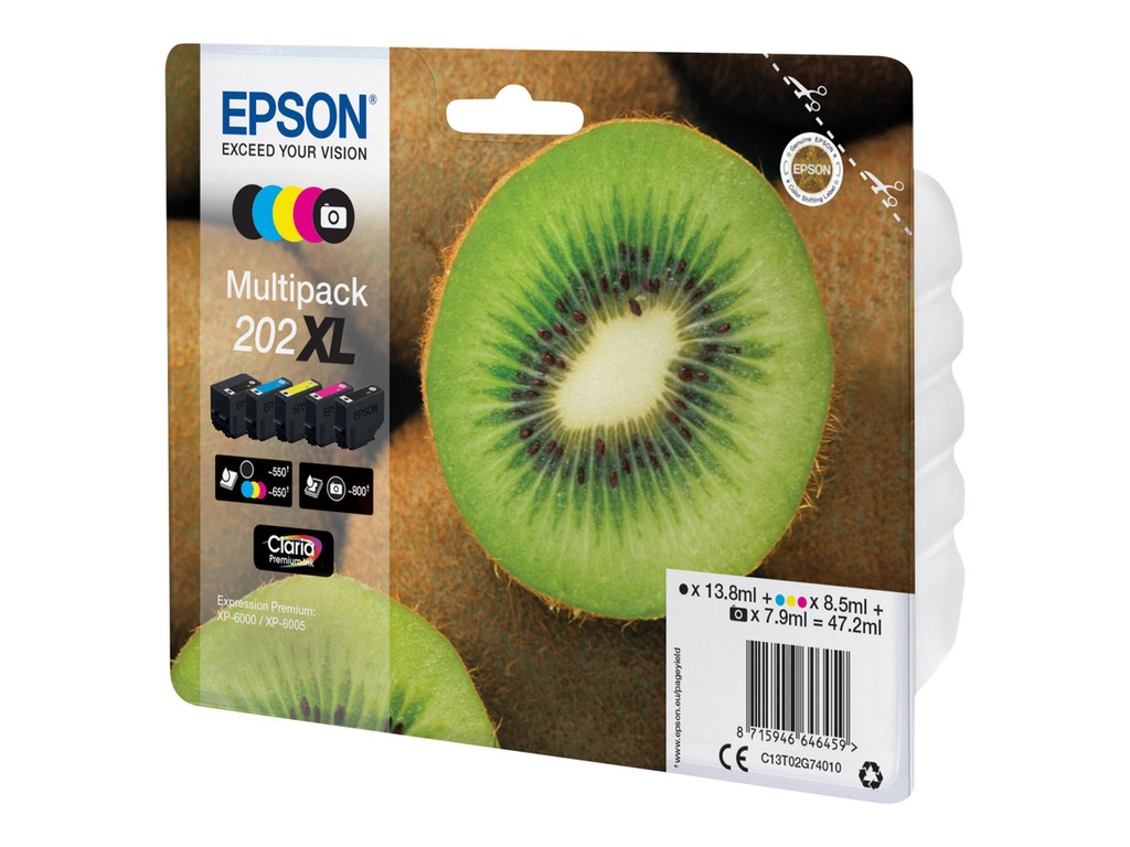 Epson 202XL Multipack - 5er-Pack - 47.2 ml