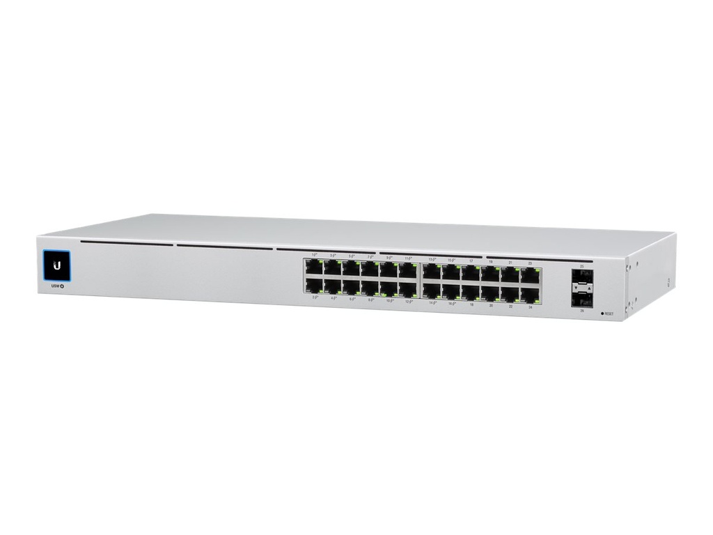 Ubiquiti UniFi 24-Port PoE - Managed - L2/L3 - Gigabit Ethernet (10/100/1000) - Power over Ethernet (PoE) - Rack-Einbau - 1U