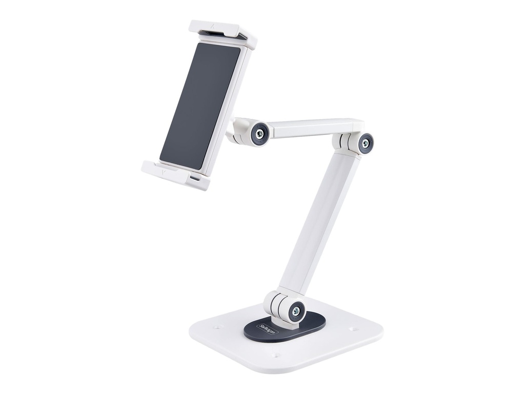 StarTech.com Einstellbarer Tablet Tischständer - Tablet Wandhalterung - Aufstellung - für Tablett - Aluminium und Stahl - weiß - Bildschirmgröße: 11.93-32.76 cm (4.7"-12.9")