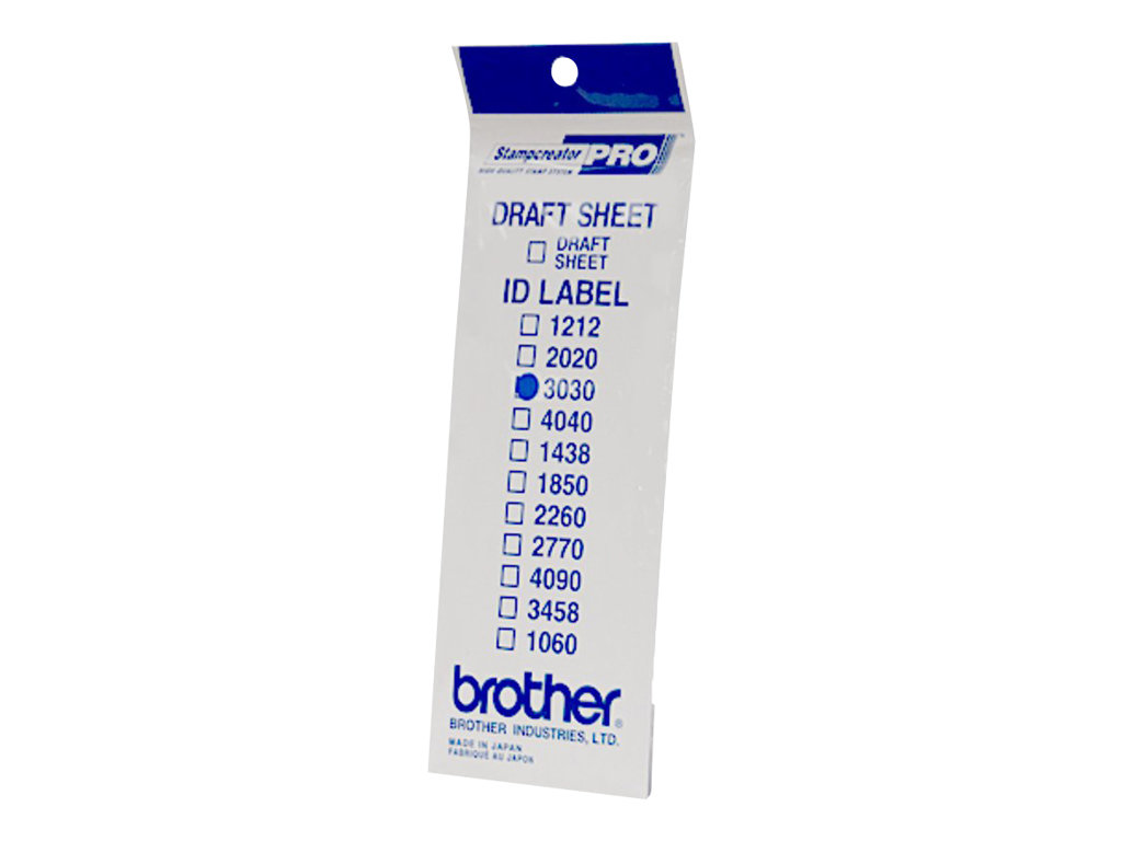 Brother ID3030 - 30 x 30 mm 12 Etikett(en) Stempeletiketten