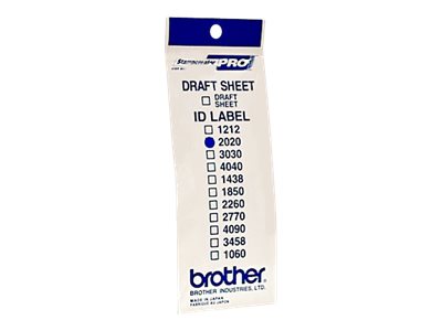 Brother ID2020 - 20 x 20 mm 12 Etikett(en) Stempeletiketten