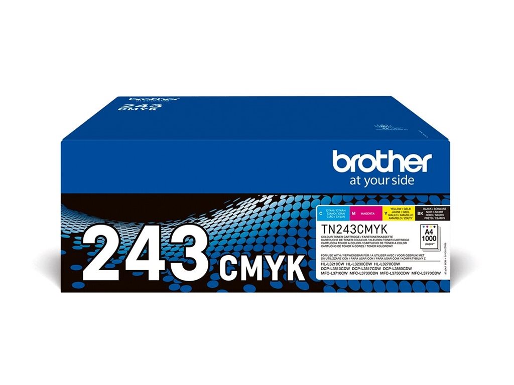 Brother TN243CMYK Value Pack - 4er-Pack - Schwarz
