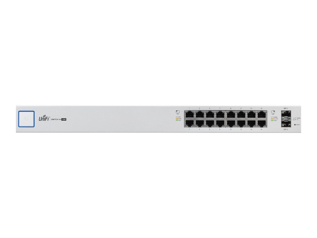 Ubiquiti UniFi Switch US-16-150W - Switch - managed - 16 x 10/100/1000 (PoE+)